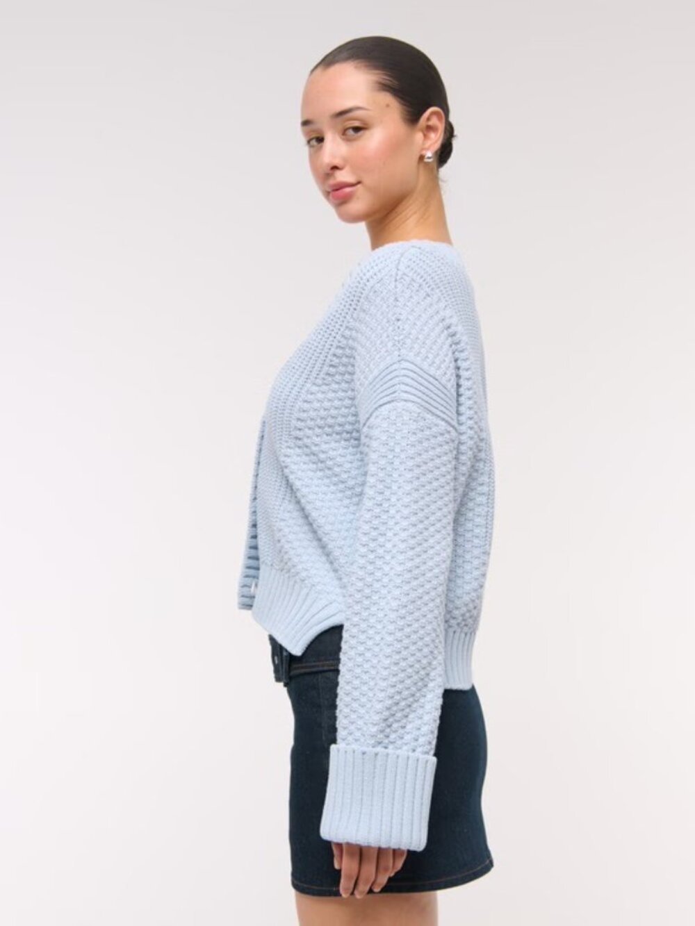 Abercrombie & Fitch The A&F Cameron Seed Stitch Cardigan - Picture 4 of 5
